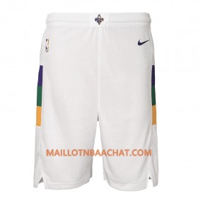 New Orleans Pelicans Homme Shorts Blanc 2018-19 Nike Swingman